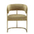 Modrest Sebastian Modern Brown Fabric & Antique Brass Dining Chair Model VGGA-6251CH-BRN