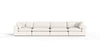 Divani Casa Vicki Modern Off White Fabric Modular Sectional Model VGKV-KF.8033-MOD-IVORY