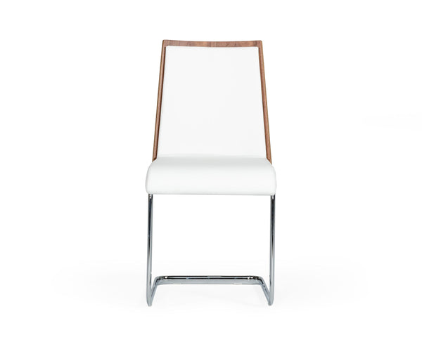 Morgan Modern White & Walnut Dining Chair (Set Of 2) Model VGEWF3175BE-WHT