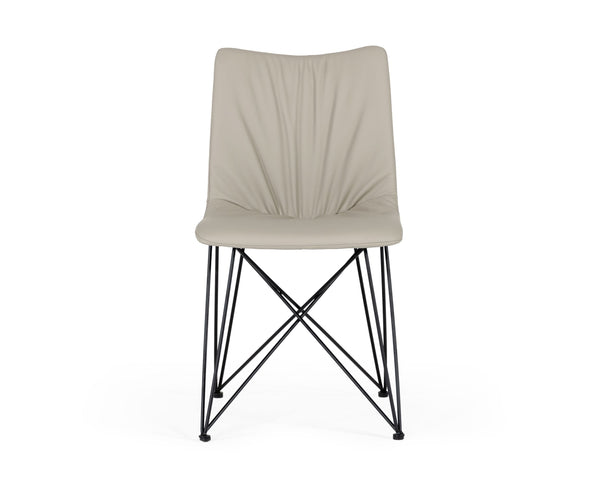 Naomi Modern Grey Leatherette Dining Chair (Set Of 2) Model VGEWF3205AA-GRY