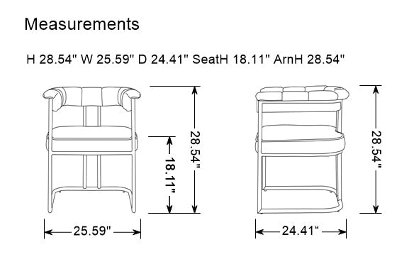 Modrest Bavaria Modern Dining Chair Model VGRH-RHS-DC-115