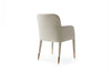 Modrest Cortina Modern Beige Eco Leather Dining Arm Chair Model VGVC-B601-BEI