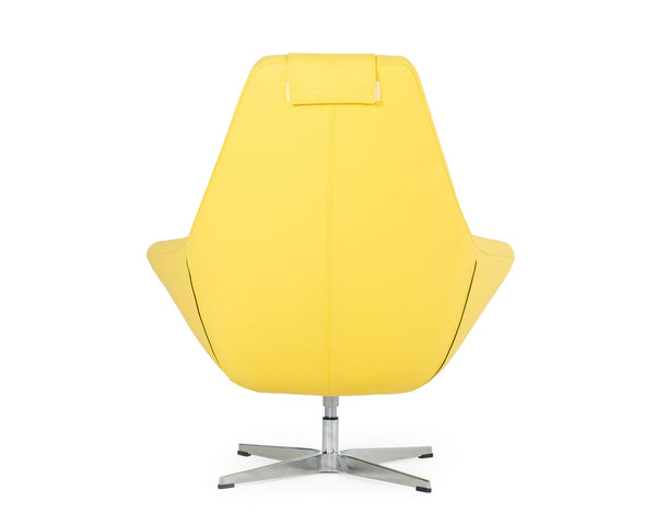 Modern Kenora Modern Yellow Eco Leather Accent ChairModel VGBNEC-096