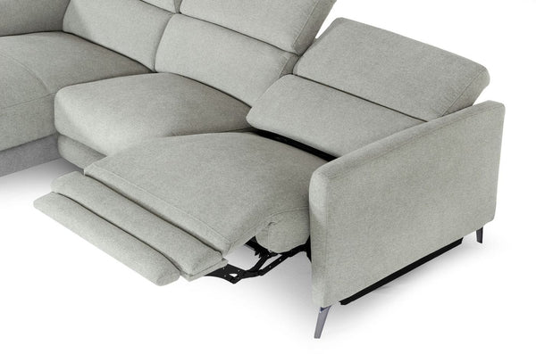Divani Casa Lupita Modern Grey Fabric Left Facing Sectional Sofa Model VGKMKM.5000-LF