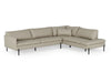 Divani Casa Sherry Modern Grey Leather Right Facing Sectional Sofa Model VGKKKF.1061Z-GRY-RAF-SECT
