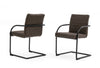 Modrest Ivey Modern Brown Dining Chair (Set Of 2) Model VGSWSFC118-BRN-A-DC