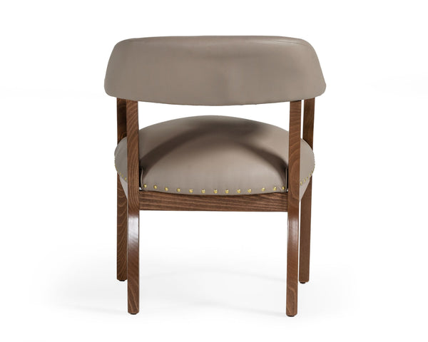 Modrest Canosa Modern Taupe Faux Leather Dining ChairModel VGTSCAPTAIN-BR-DC