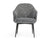 Modrest Cora Modern Grey Fabric & Leatherette Dining Chair Model VGCSCH-19005-GRY-DC