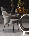 Modrest Cora Modern Grey Fabric & Leatherette Dining Chair Model VGCSCH-19005-GRY-DC