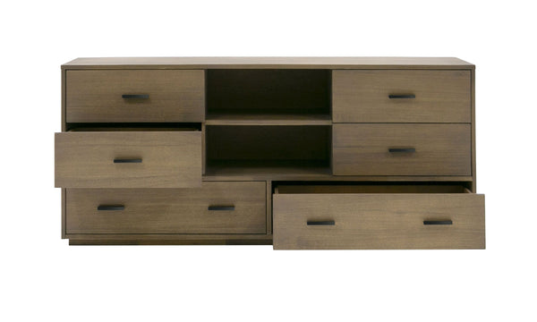 Nova Domus Fantasia Contemporary Walnut Dresser Model VGWDHL-W03-DRS-LTWLT