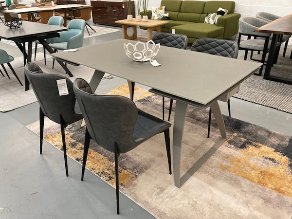 Modrest Felicia Modern Grey & Black Dining Chair (Set Of 2) Model VGHR3588-GRY-DC