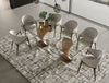 Modrest Cleveland Contemporary Glass And Walnut Dining Table Model VGCS-DT-16152