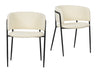 Modrest Chilton Modern Off White Dining Chair Set Of 2 Model VGFH-0129152-WB-DC
