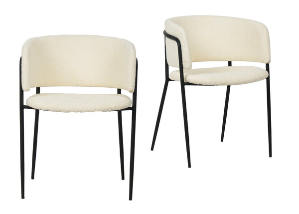 Modrest Chilton Modern Off White Dining Chair Set Of 2 Model VGFH-0129152-WB-DC