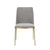 Modrest Brent Contemporary Light Grey Fabric & Brass Dining Chair Set Of 2 Model VGGA-6602CH-C-LG-CS