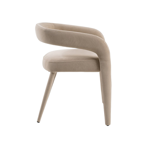 Modrest Mundra Modern Beige Fabric Dining Chair Model VGEUMC-9651CH-A-BGE