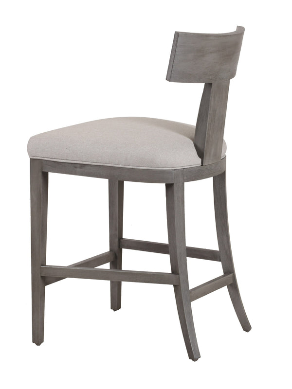 Modrest Fabien Mid Century Modern Beige Linen & Grey Wash Counter Chair Model VGRH-RHS-CZHT01-GRY