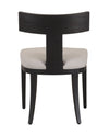 Modrest Fabien Mid Century Modern Beige Linen & Black Walnut Dining Chair (Set Of 2) Model VGRH-RHS-98535-BLK