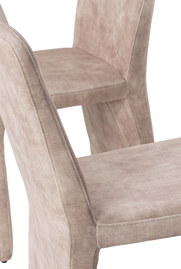 Modrest Ditka Modern Beige Velvet Dining Chair (Set Of 2) Model VGEUMC-7510CH-DECENT-021