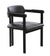 Modrst Aneta Modern Dark Brown Leather & Black Dining Chair Model VGOD-ZW-23152-BLK
