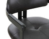 Modrst Aneta Modern Dark Brown Leather & Black Dining Chair Model VGOD-ZW-23152-BLK