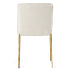 Modrest Atlanta Modern Off White Fabric & Brass Dining Chair Model VGMY-3739-WHT