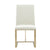 Modrest Frankie Modern Off White Fabric & Antique Brass Dining Chair Model VGGA-6917CH-OWHTB