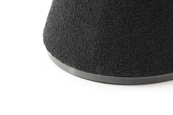 Modrest Neptune Contemporary Black Fabric & Brushed Black Gun Dining Chair Model VGVC-B2369-BLK