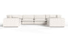 Divani Casa Vicki Modern Off White Fabric Modular Sectional Model VGKV-KF.8033-MOD-IVORY