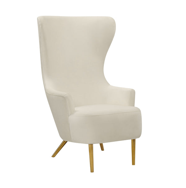 Julia Cream Wingback Chair By Inspire Me! Home Decor Model: TOV-A2044-C