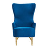 Julia Navy Wingback Chair By Inspire Me! Home Decor Model: TOV-A2045-N