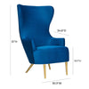 Julia Navy Wingback Chair By Inspire Me! Home Decor Model: TOV-A2045-N