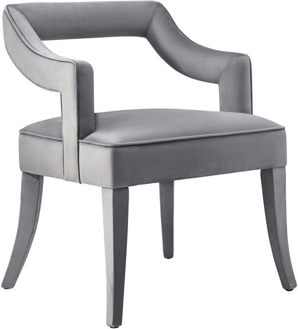 Tiffany Grey Velvet Chair Model: TOV-A210