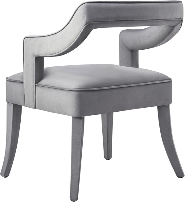 Tiffany Grey Velvet Chair Model: TOV-A210