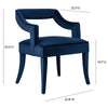 Tiffany Navy Velvet Chair Model: TOV-A212