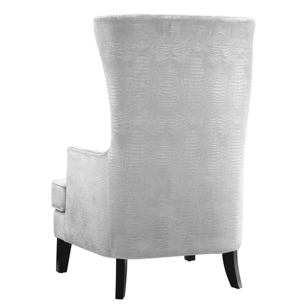 Bristol Silver Croc Tall Chair Model: TOV-A89
