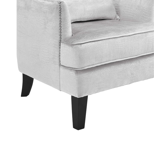 Bristol Silver Croc Tall Chair Model: TOV-A89