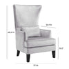 Bristol Silver Croc Tall Chair Model: TOV-A89