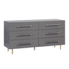 Trident Grey 6 Drawer Dresser Model: TOV-B44094