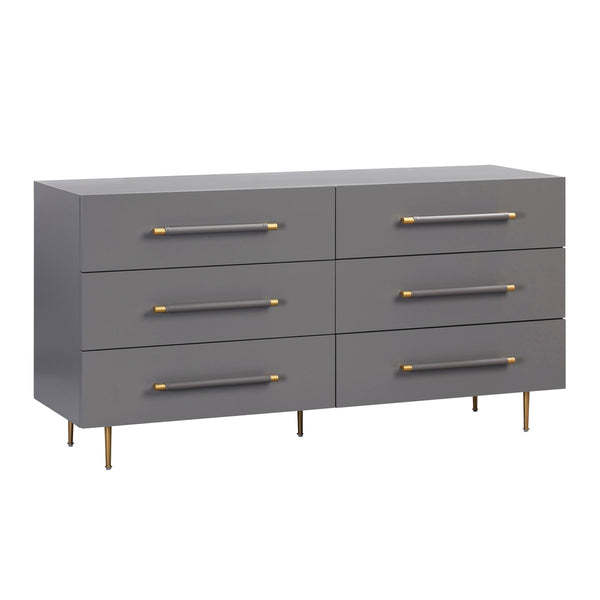 Trident Grey 6 Drawer Dresser Model: TOV-B44094