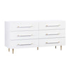 Trident White 6 Drawer Dresser Model: TOV-B44095