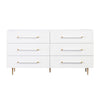 Trident White 6 Drawer Dresser Model: TOV-B44095