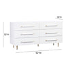 Trident White 6 Drawer Dresser Model: TOV-B44095