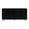 Trident Black 6 Drawer Dresser Model: TOV-B44096