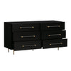 Trident Black 6 Drawer Dresser Model: TOV-B44096