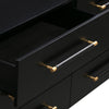Trident Black 6 Drawer Dresser Model: TOV-B44096