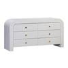 Hump 6 Drawer White Dresser Model: TOV-B44097