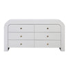 Hump 6 Drawer White Dresser Model: TOV-B44097