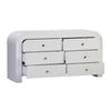 Hump 6 Drawer White Dresser Model: TOV-B44097
