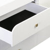Hump 6 Drawer White Dresser Model: TOV-B44097